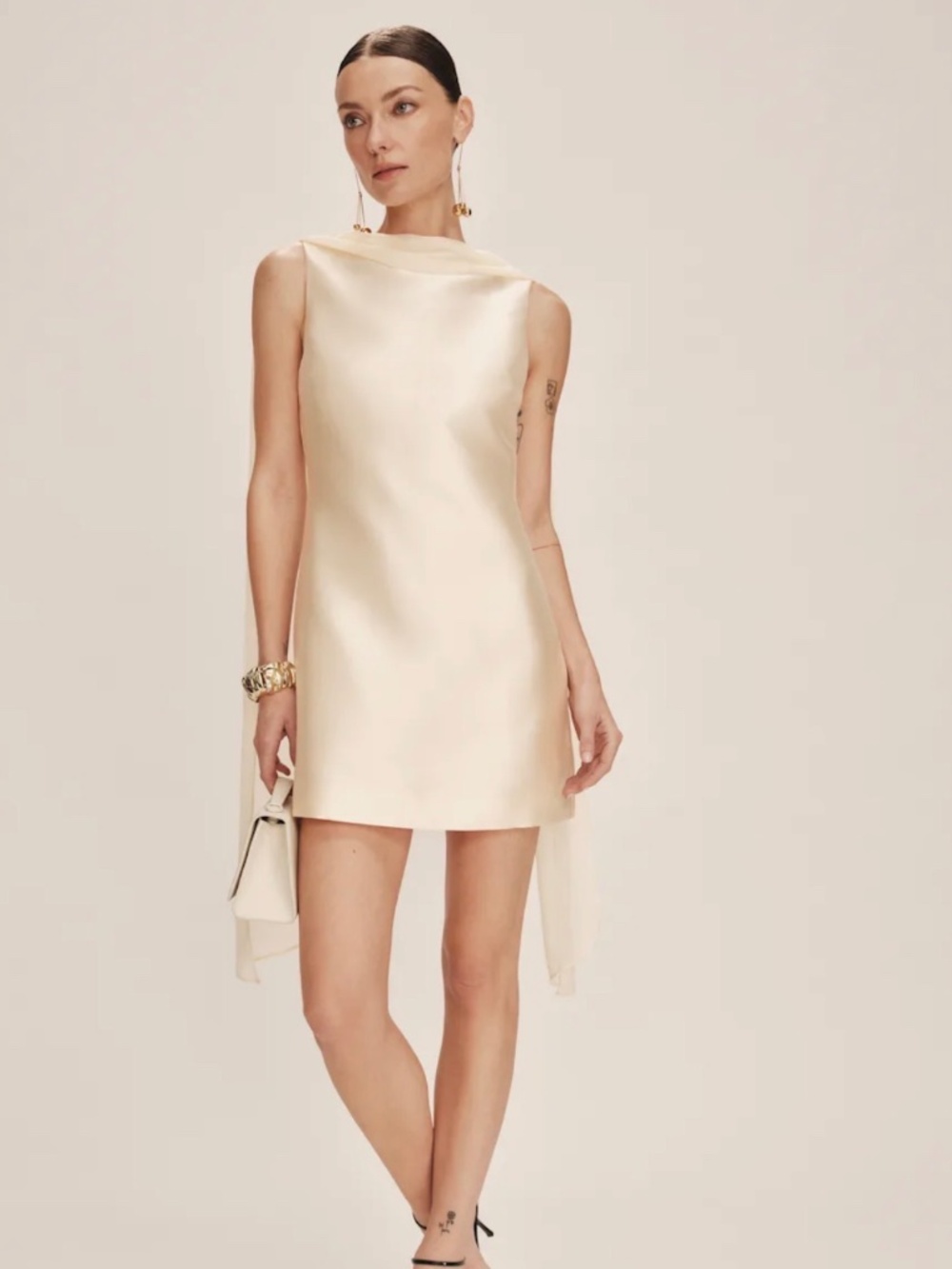 Reformation Ecru Dress in Butter